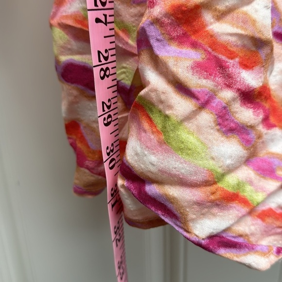 Meet Me In Santorini Pink, Orange, White Peekaboo Goddess Romper - Picture 7 of 16